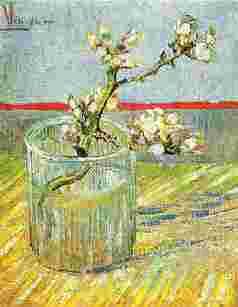 Vincent Van Gogh Blooming Almond Stem in a Glass